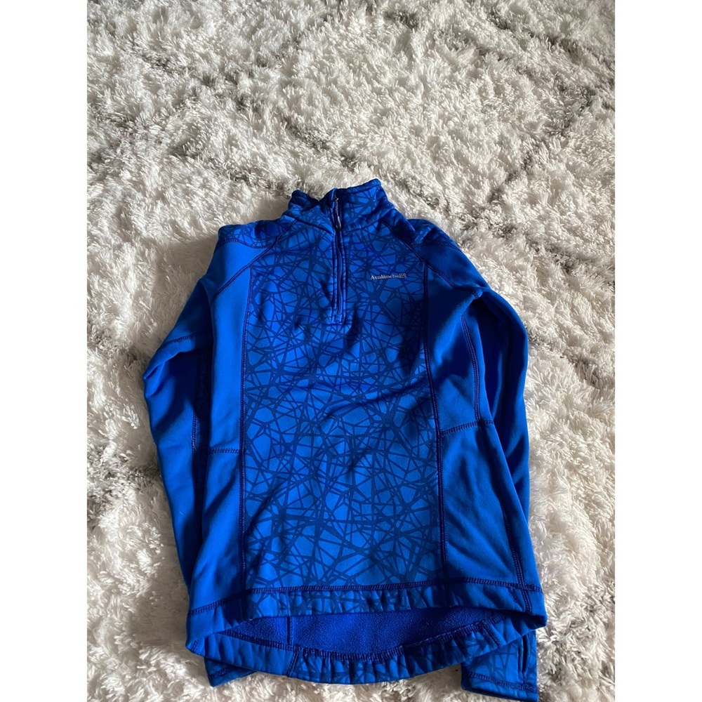 Blue Avalanche Quarter Zip Sweater